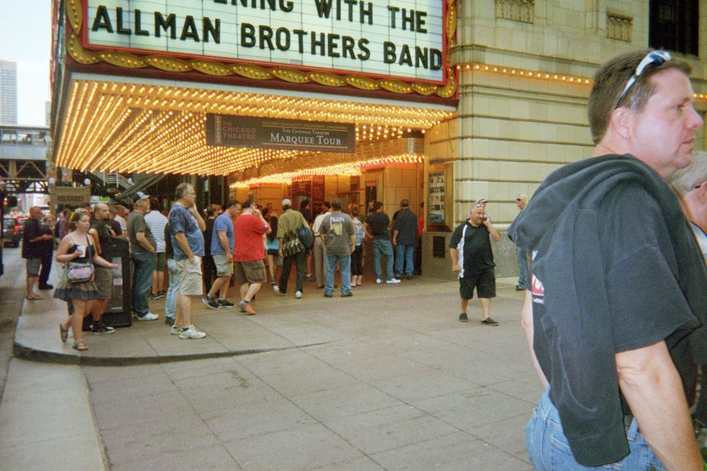 The Faithful gather before the Tuesday show