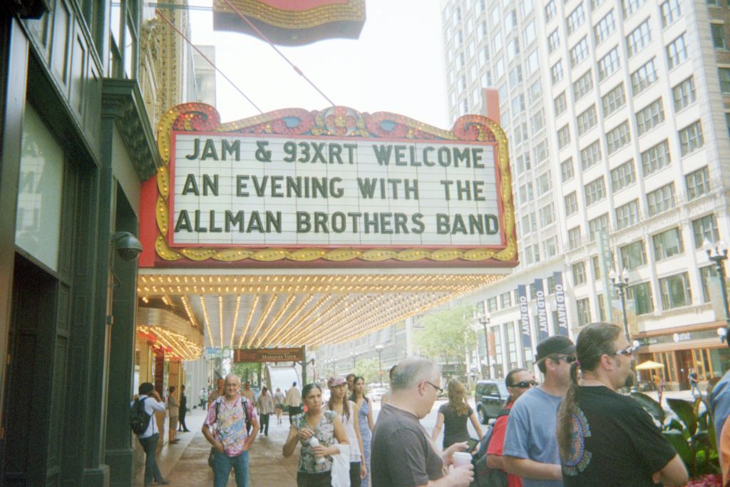 The Author under the marquee