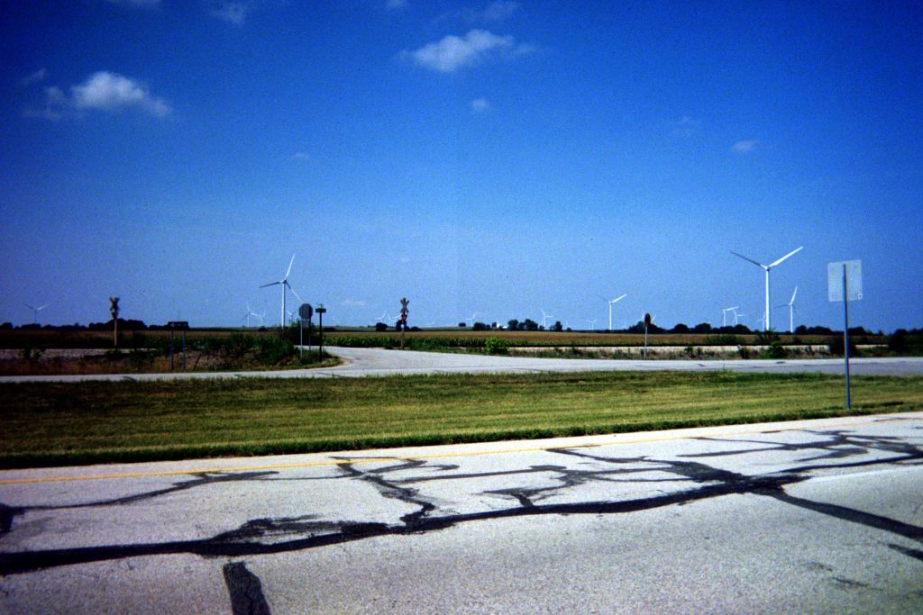 Wind power chopping up the birds. It's no solution. Even Greenpeace is complaining about it.