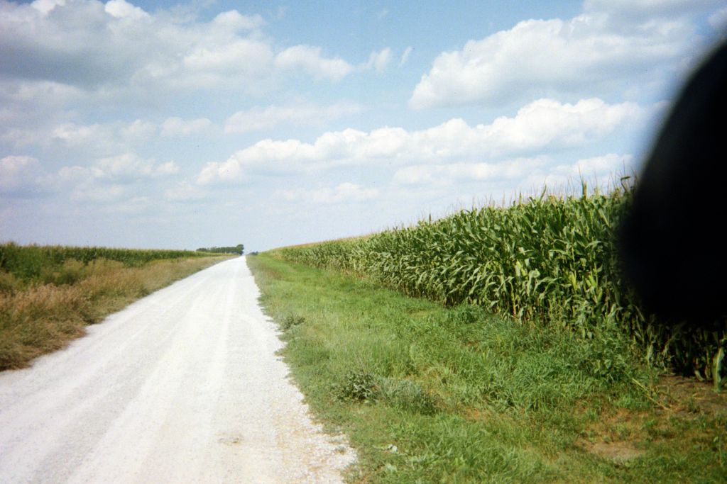 Endless gravel path that went straight as an arrow for miles and miles