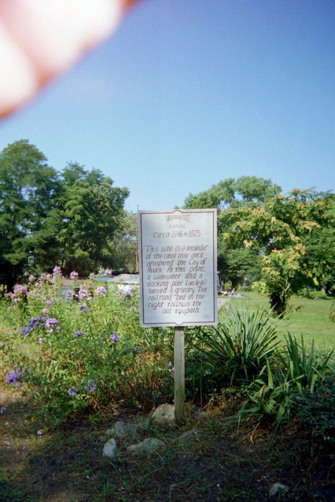 Wabash & Erie Canal historical site, behind McDonalds, Attica, IN