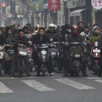 Scooters in Shanghai